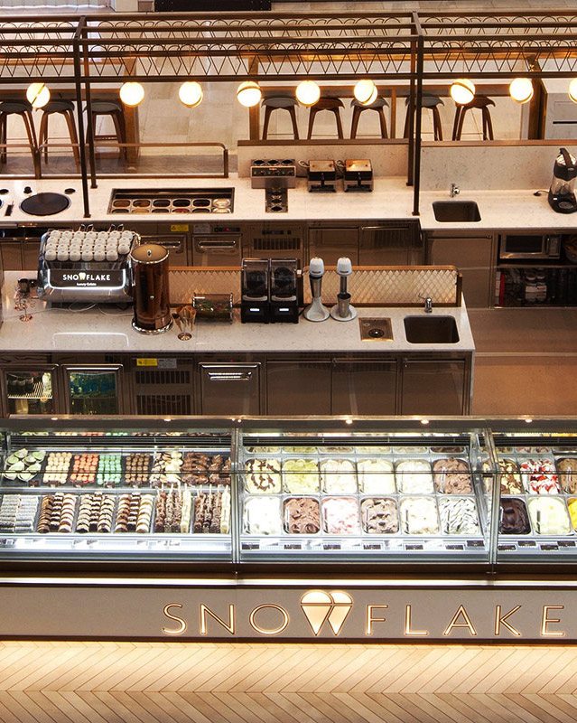 Snowflake Westfield gelateria fit out